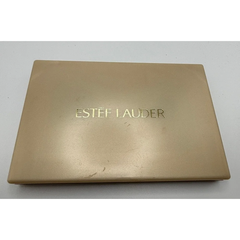 Estee Lauder Two-In-One Eyeshadow Wet Dry Formula 12 Shade Palette Gold Compact